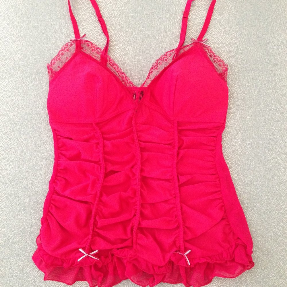 NWT Victoria's Secret sexy little thing lace ruffle camisole